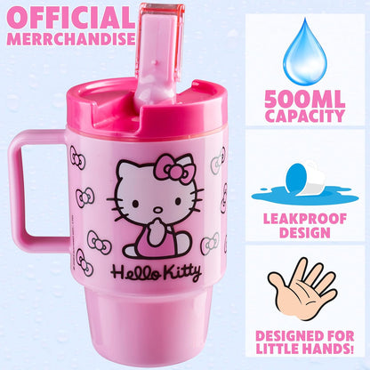 Get Trend Pokemon Kids Water Bottle with Straw 16.9 oz BPA Free Plastic Cup with Lid Reusable Tumbler Pikachu Anime Gifts for Kids (Black Pokemon)