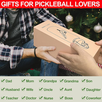 Pickleball Water Bottle 32 oz, Gifts for Pickleball Lovers, Wide Mouth Vacuum Insulated Sports Bottle with 2 Leakproof Lids, Stainless Steel Cup with Straw for Cold Drinks
