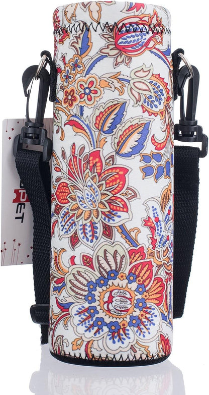 AUPET Water Bottle Bag Carrier,24oz/32oz Insulated Neoprene bottle Sling Holder Case Pouch Cover for 1000ML/750ML Bottles with Shoulder Strap for walking