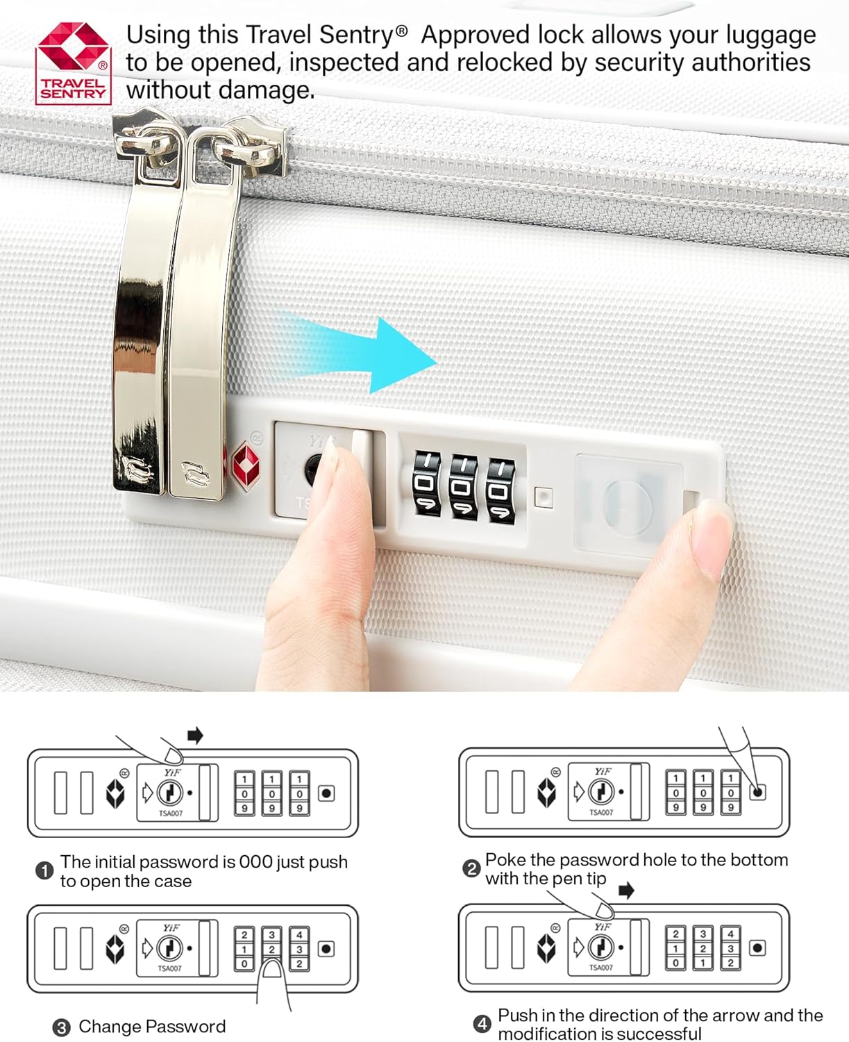 Hanke 20 Inch Expandable Carry On Luggage with Cup Holder 22x14x9 Airline Approved, Top Opening Hard Shell Suitcases with Wheels, Carry-On Travel Suitcase Trunk Luggage with Lock, Smoke White