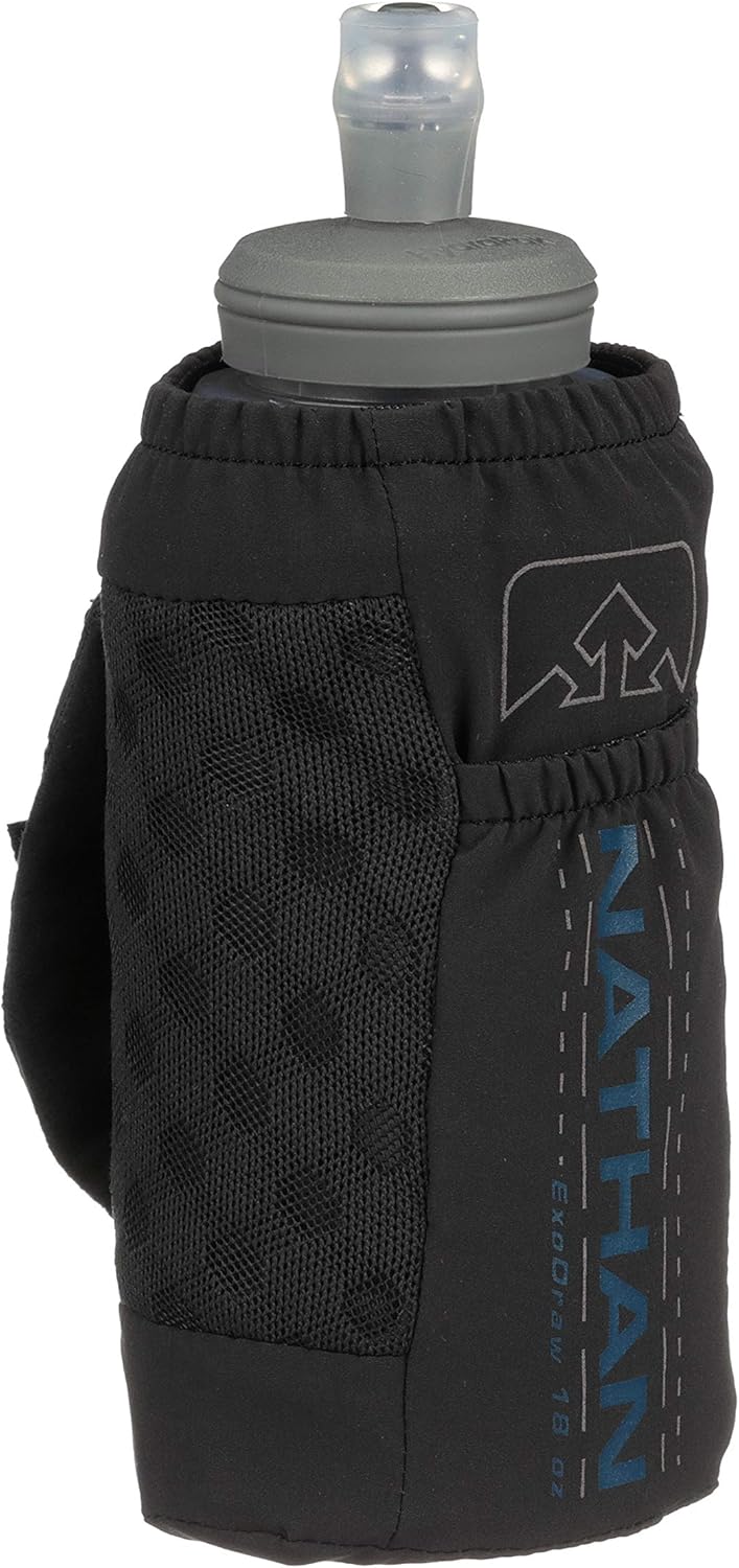Nathan ExoDraw & ExoShot 2.0 Flask, Handheld Water Bottle for Marathons, Hiking, Ultra Running and Outdoor Activity