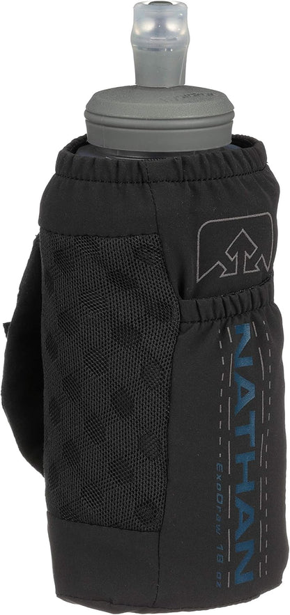 Nathan ExoDraw & ExoShot 2.0 Flask, Handheld Water Bottle for Marathons, Hiking, Ultra Running and Outdoor Activity