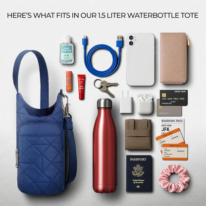 Travelon Anti-Theft Boho Insulated Water Bottle Tote