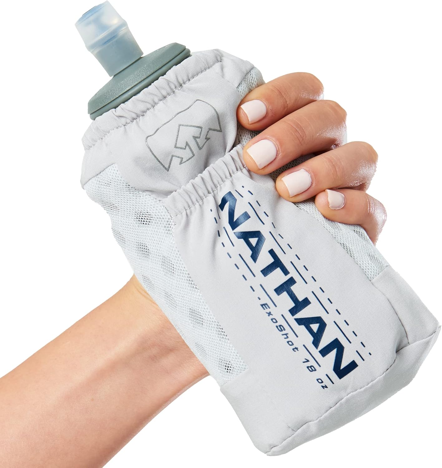 Nathan ExoDraw & ExoShot 2.0 Flask, Handheld Water Bottle for Marathons, Hiking, Ultra Running and Outdoor Activity