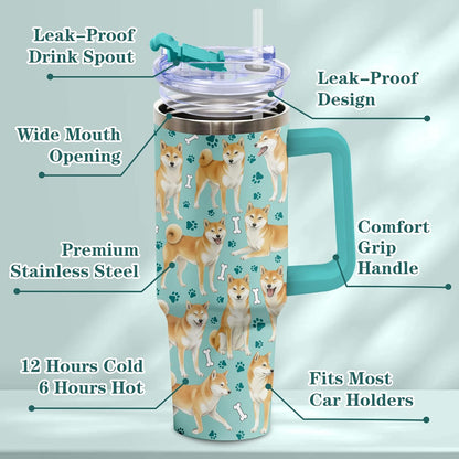 Beagle Gifts for Women Men, 40oz Stainless Steel Insulated Tumbler Travel Cup Mug, Funny and Unique Beagle Gifts for Dog Lover - Colors B