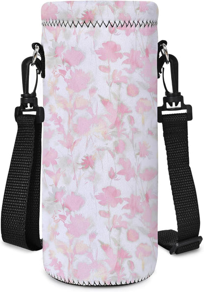 AUPET Water Bottle Bag Carrier,24oz/32oz Insulated Neoprene bottle Sling Holder Case Pouch Cover for 1000ML/750ML Bottles with Shoulder Strap for walking