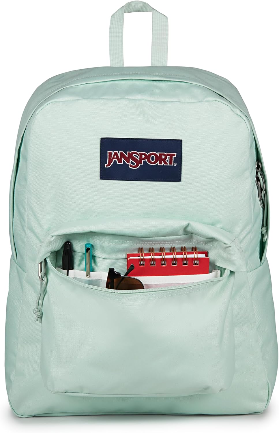 JanSport SuperBreak One Backpacks - Durable, Lightweight Bookbag with 1 Main Compartment, Front Utility Pocket with Built-in Organizer - Premium Backpack, Black - Colors A