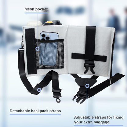 Luggage Travel Cup Holder with Luggage Straps Free Hand Drink Caddy Beverage Holder Travel Accessories Gift for Flight Attendants Businessmen Travelers Fits Roll on Suitcase Handles Black
