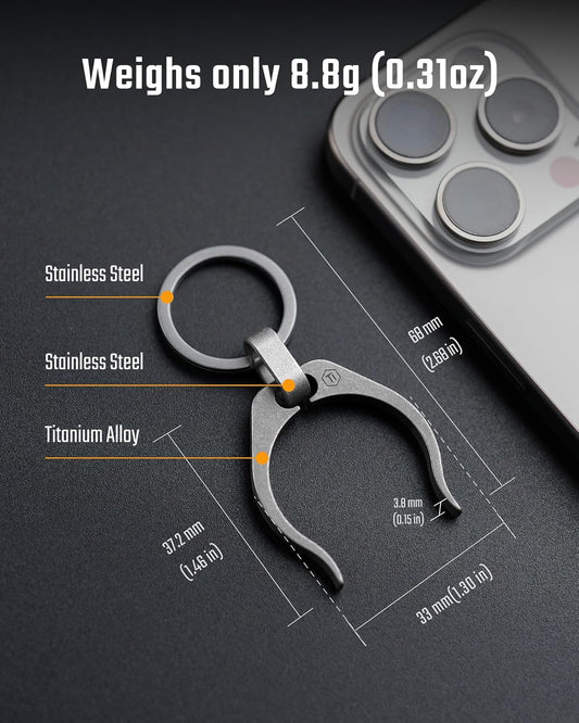 KeyUnityWater Bottle Clip, Lightweight EDC Water Bottle Holder for Hiking, Camping, and Everyday Carry
