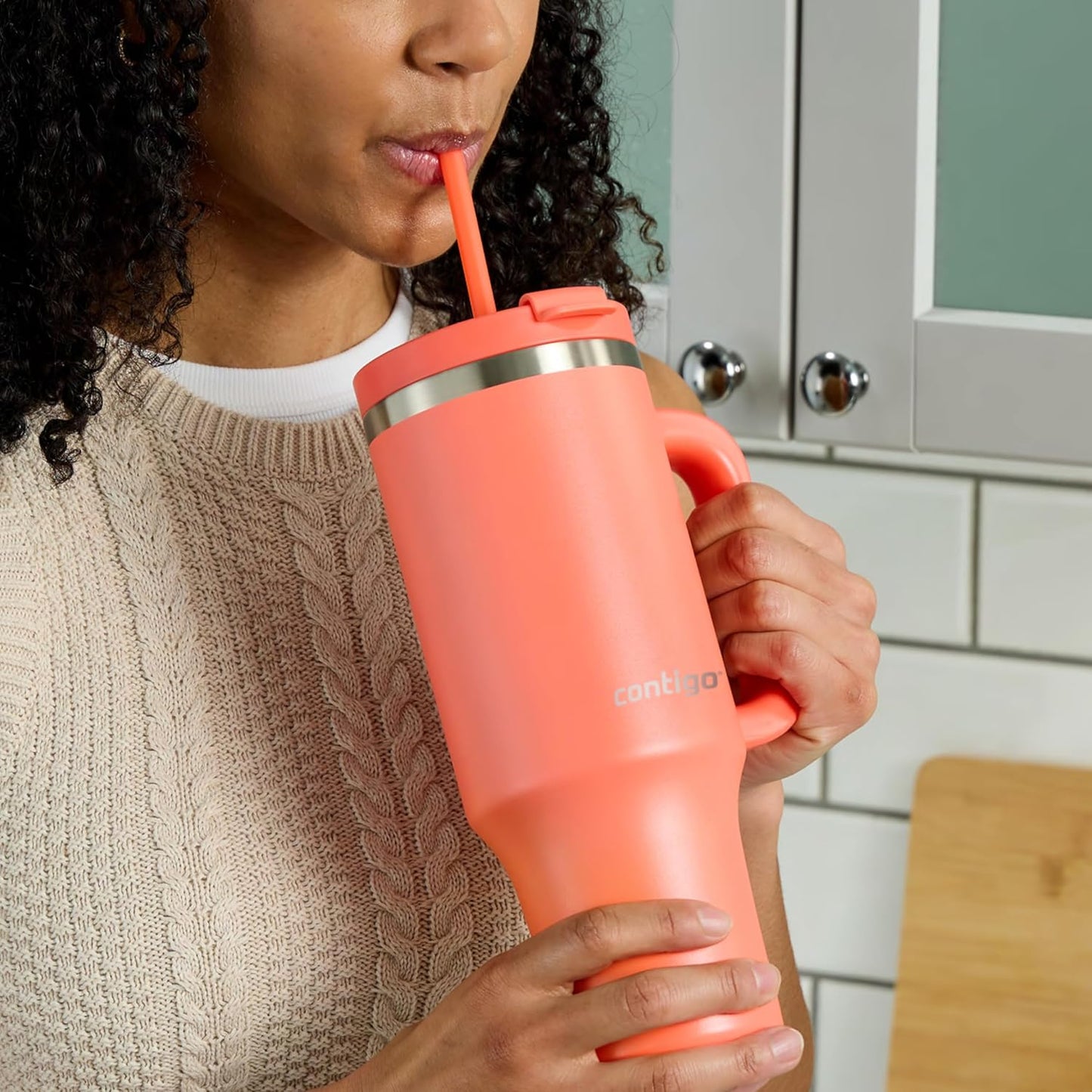 Contigo Streeterville 40oz Tumbler, Stainless Steel Vacuum Insulated, Leak-Proof, Cold for 29 Hours, Reef