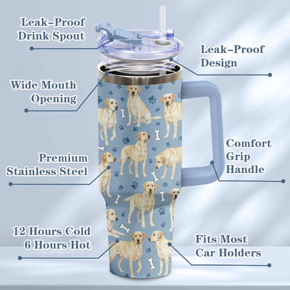 Beagle Gifts for Women Men, 40oz Stainless Steel Insulated Tumbler Travel Cup Mug, Funny and Unique Beagle Gifts for Dog Lover - Colors A