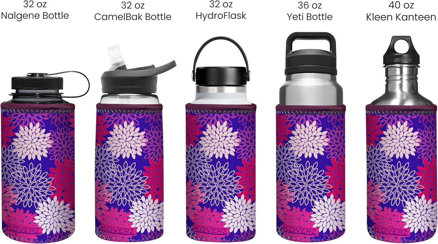 24-30oz 750ml Water Bottle Carrier with Shoulder Strap, Water Bottle Insulator - Midnight Mums