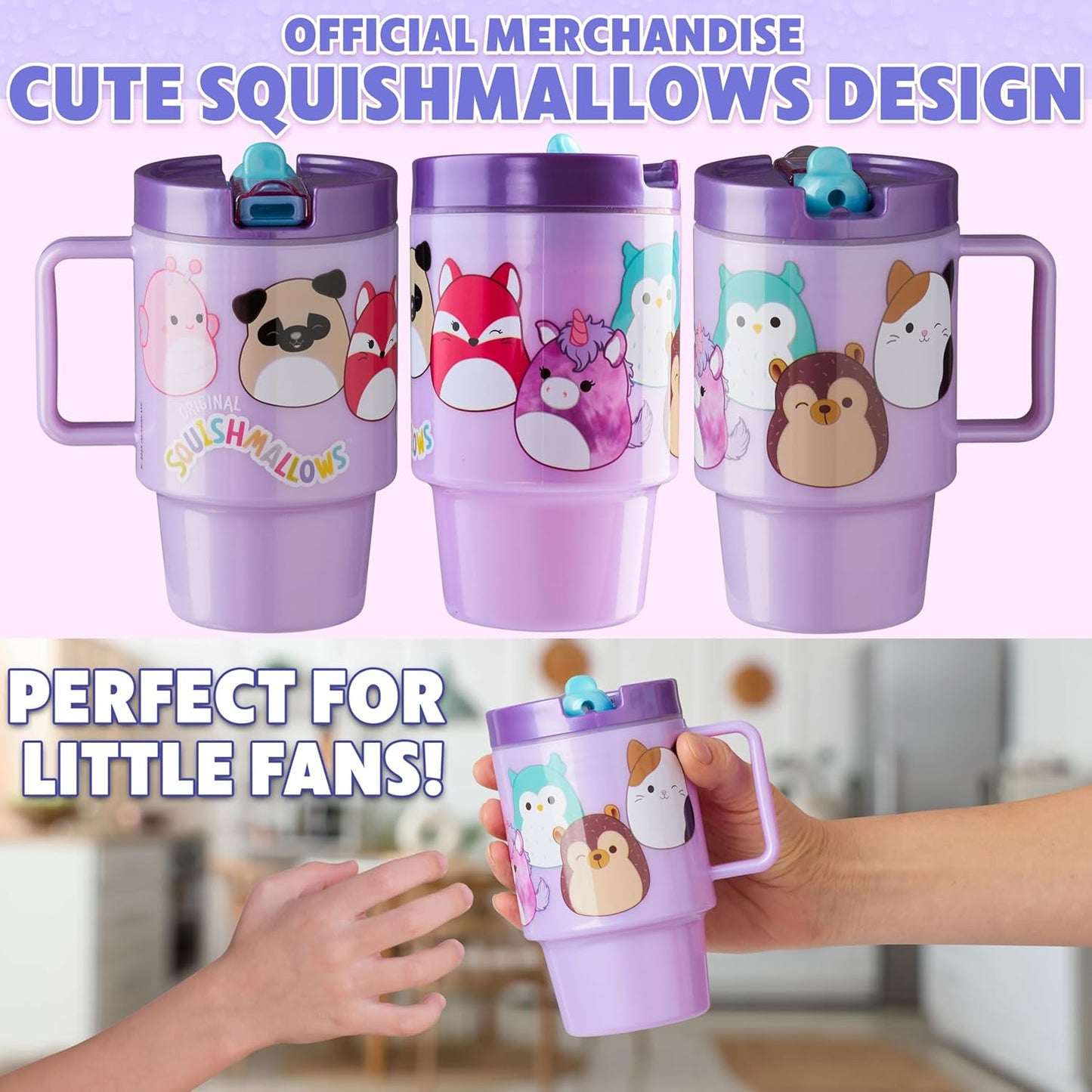 Get Trend Pokemon Kids Water Bottle with Straw 16.9 oz BPA Free Plastic Cup with Lid Reusable Tumbler Pikachu Anime Gifts for Kids (Black Pokemon)