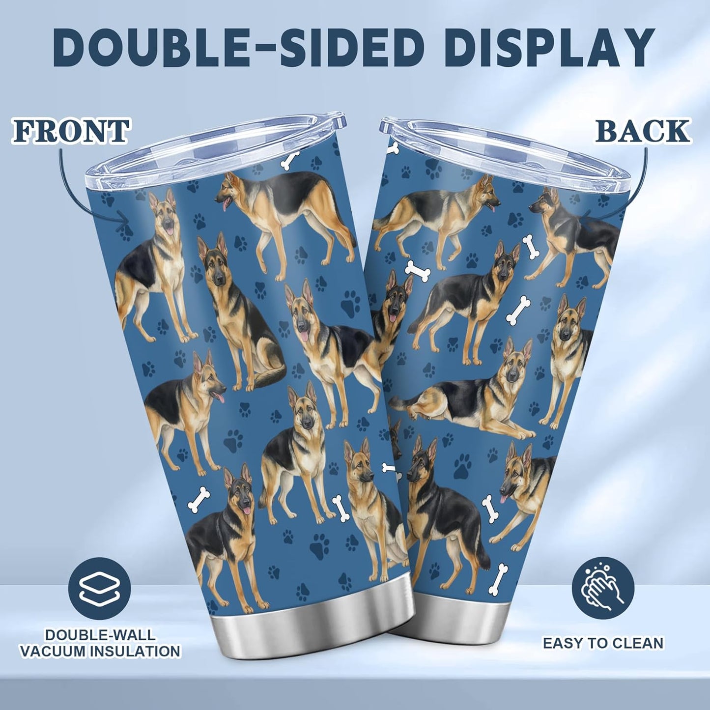 Beagle Gifts for Women Men, 40oz Stainless Steel Insulated Tumbler Travel Cup Mug, Funny and Unique Beagle Gifts for Dog Lover - Colors A