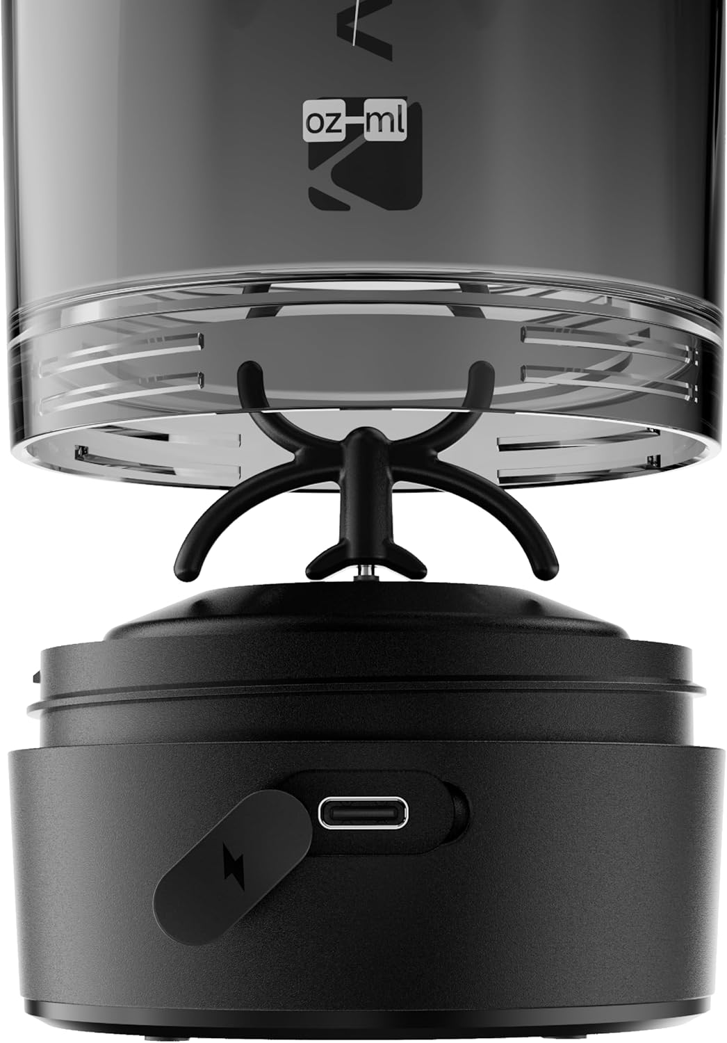 VOLTRX Electric Protein Shaker Bottle - USB Rechargeable Mixer Cup for Shakes and Meal Replacements, BPA-Free Tritan, 20oz