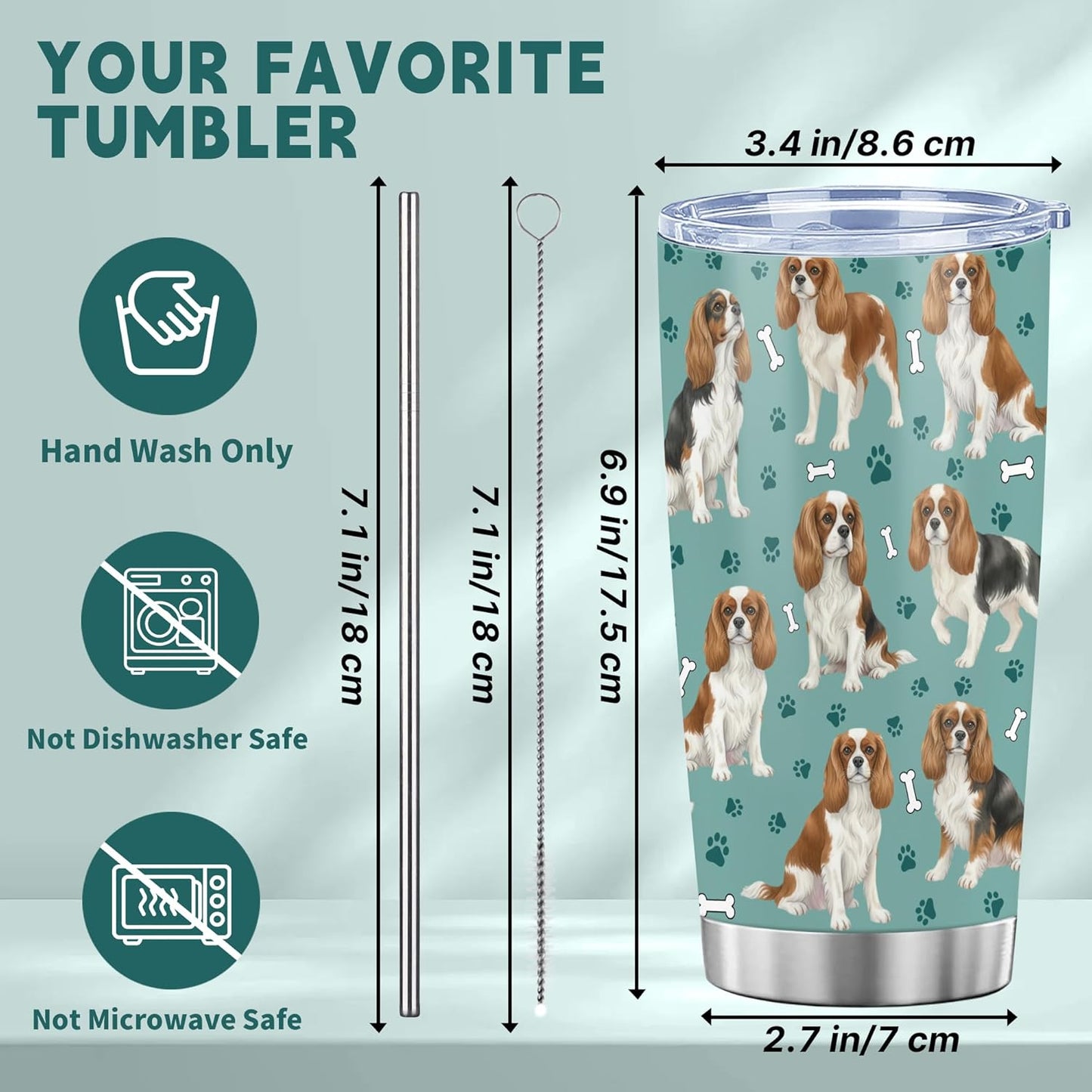 Beagle Gifts for Women Men, 40oz Stainless Steel Insulated Tumbler Travel Cup Mug, Funny and Unique Beagle Gifts for Dog Lover - Colors A