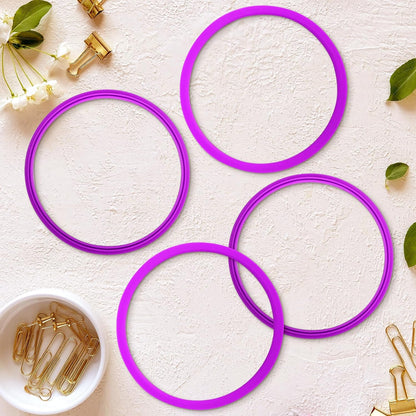 6pcs Gasket Replacement for Owala 40oz Tumbler, Rubber Lid Seal Ring Water Bottle Accessories Replacement Part Compatible with Owala 40oz Stainless Steel Cup (Pink)