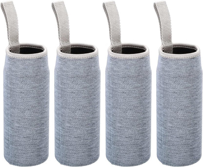 PATIKIL Water Bottle Sleeves, Neoprene Insulated Bottle Bag Holder Carrier Pouch with Finger Strap