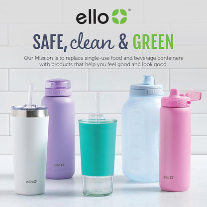 Ello Campy 18oz Stainless Steel Travel Mug with Handle and Leak Proof Lid | Vacuum Insulated Coffee Cup for Hot or Cold Drinks | Reusable, BPA Free | Gift for Coffee Lovers, Matte Black