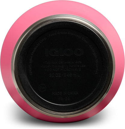Igloo 20 oz Stainless Steel Tumbler | Sport Sipper Bottle | Thrift Pink
