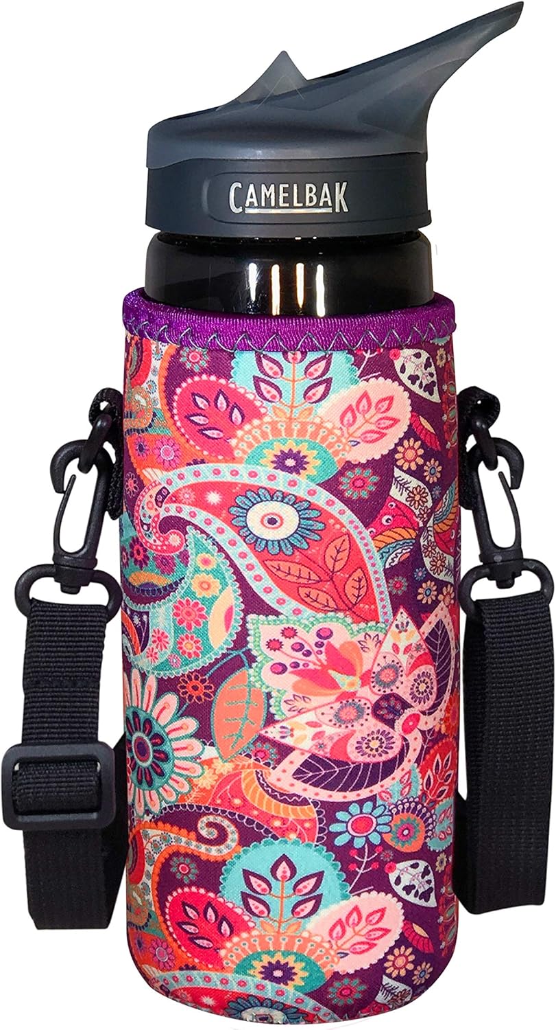 24-30oz 750ml Water Bottle Carrier with Shoulder Strap, Water Bottle Insulator - Midnight Mums