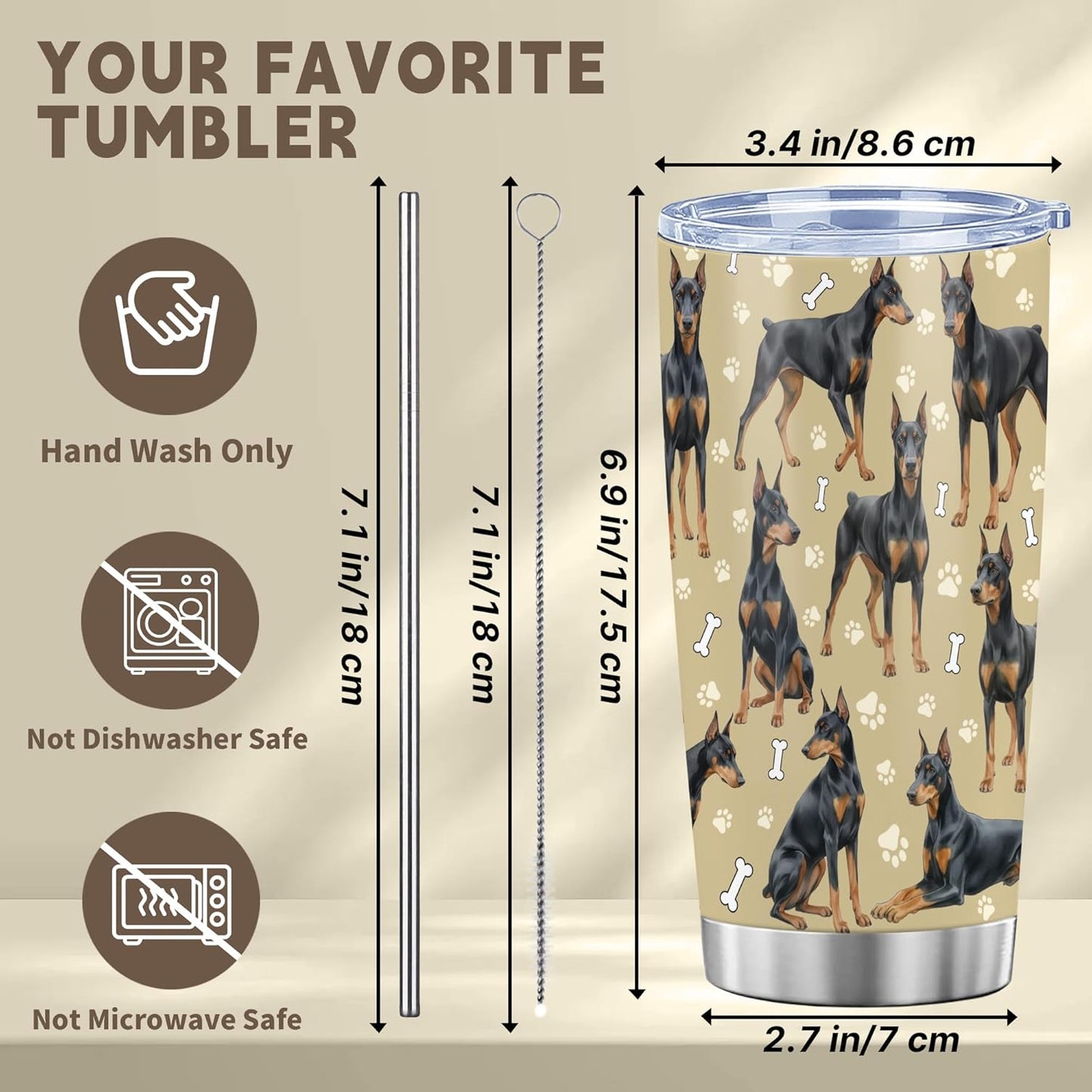 Beagle Gifts for Women Men, 40oz Stainless Steel Insulated Tumbler Travel Cup Mug, Funny and Unique Beagle Gifts for Dog Lover - Colors B