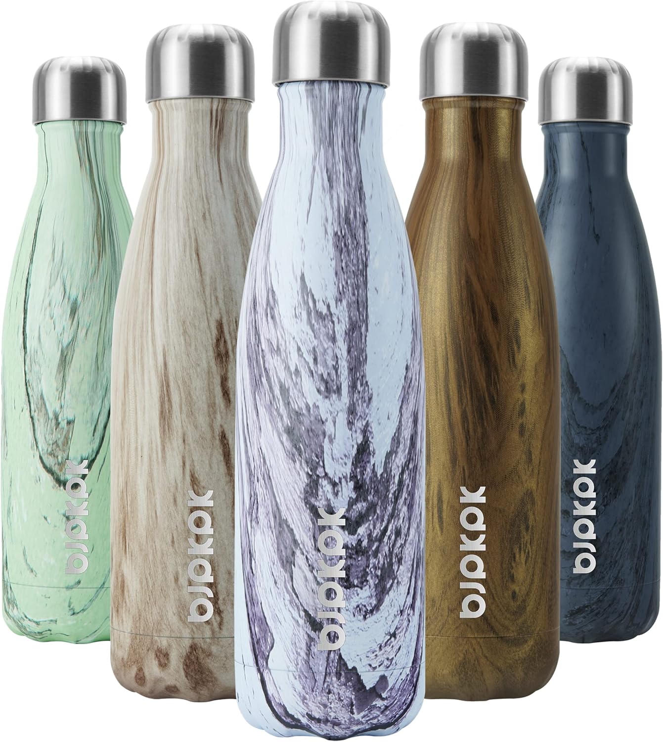 BJPKPK Insulated Water Bottle 12oz Small Stainless Steel Water Bottles Reusable Metal Thermal Keep Cold and Hot,Dreamy Purple - Colors A