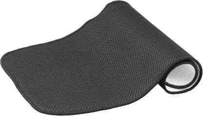 iDesign iDry Fabric Mini Kitchen Countertop Absorbent Dish Drying Mat , 18" x 9" - Black