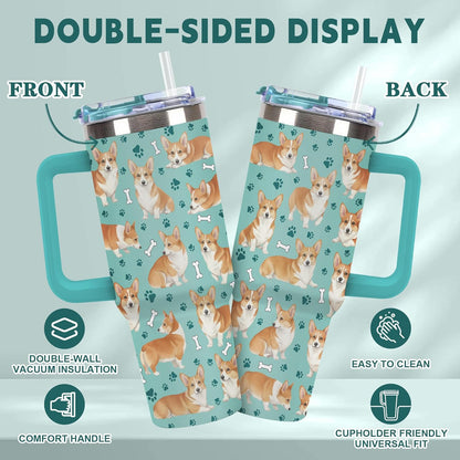 Beagle Gifts for Women Men, 40oz Stainless Steel Insulated Tumbler Travel Cup Mug, Funny and Unique Beagle Gifts for Dog Lover - Colors B