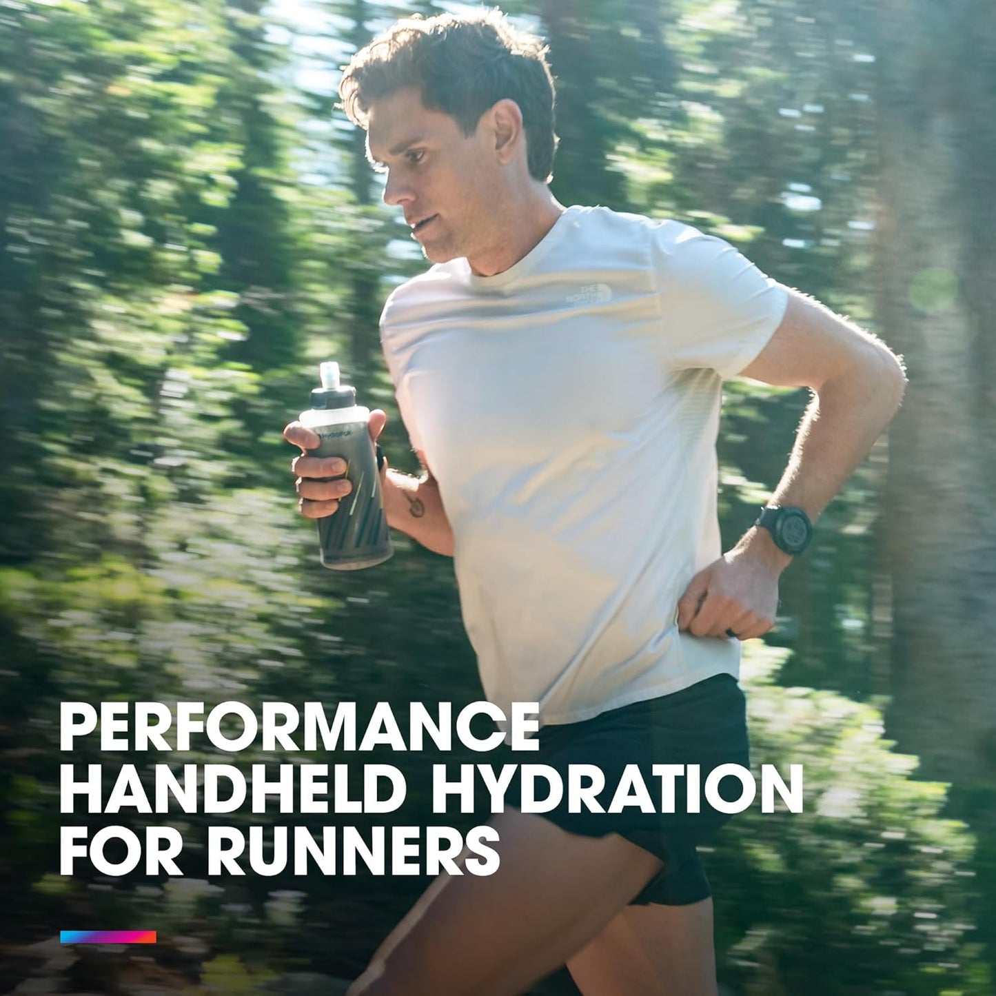 HydraPak SkyFlask Speed - Collapsible Handheld Running Water Bottle (350ml, 500ml, 500ml Insulated) - Adjustable Strap, Lightweight, Spill-Proof Cap | Collapsible