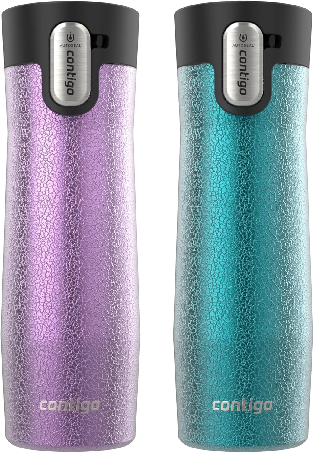 Contigo AUTOSEAL West Loop Vacuum-Insulated Stainless Steel Travel Mug with Easy-Clean Lid 12 oz Blueberry