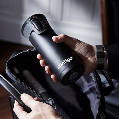Contigo AUTOSEAL West Loop Vacuum-Insulated Stainless Steel Travel Mug with Easy-Clean Lid 12 oz Blueberry