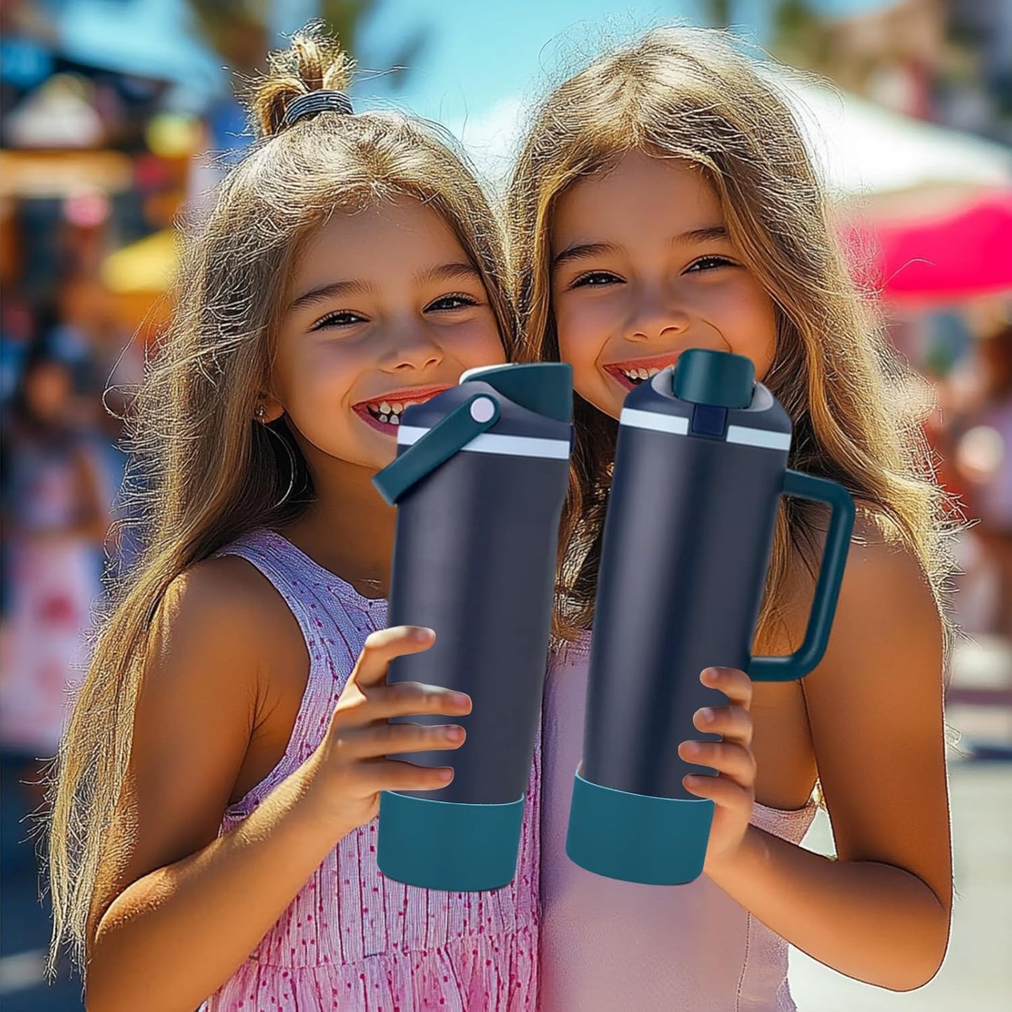 Mity rain 2PCS Protective Silicone Boots for Owala 30oz & 40oz FreeSip Sway Bottles & Tumblers - Accessories for owala, Enhances Stability & Prevents Scratches(Black Cherry)