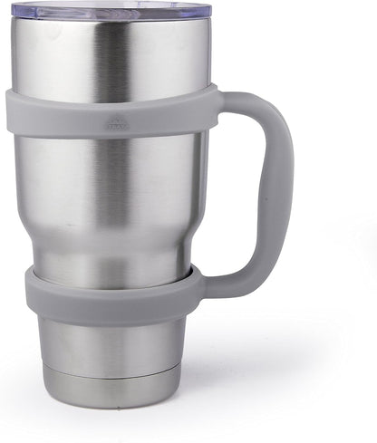 STRATA CUPS 30 oz Tumbler Handle - Available For 30 oz YETI Tumbler, OZARK TRAIL, Rambler Tumbler- BPA free (Black)