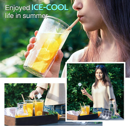 Ice Cube Tray, Mikiwon 2 inch Rose Ice Cube Trays With Covers, 3 Cavity Silicone Rose Ice Tray & 3 Diamond Ice Ball Maker, Easy Release Large Ice Cube Form for Chilled Cocktails, Whiskey Juice Black