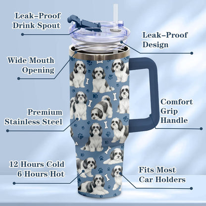 Beagle Gifts for Women Men, 40oz Stainless Steel Insulated Tumbler Travel Cup Mug, Funny and Unique Beagle Gifts for Dog Lover - Colors A