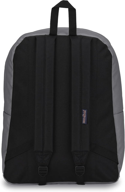 JanSport SuperBreak One Backpacks - Durable, Lightweight Bookbag with 1 Main Compartment, Front Utility Pocket with Built-in Organizer - Premium Backpack, Black - Colors A