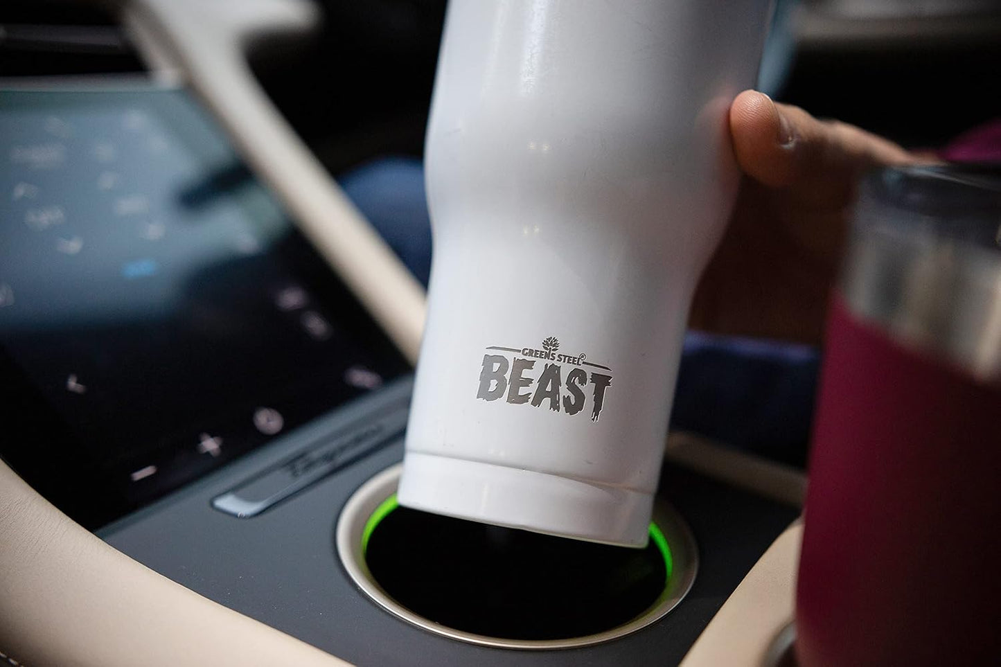 Beast 10 oz Tumbler Stainless Steel Vacuum Insulated Coffee Ice Cup Double Wall Travel Flask (Arctic White)