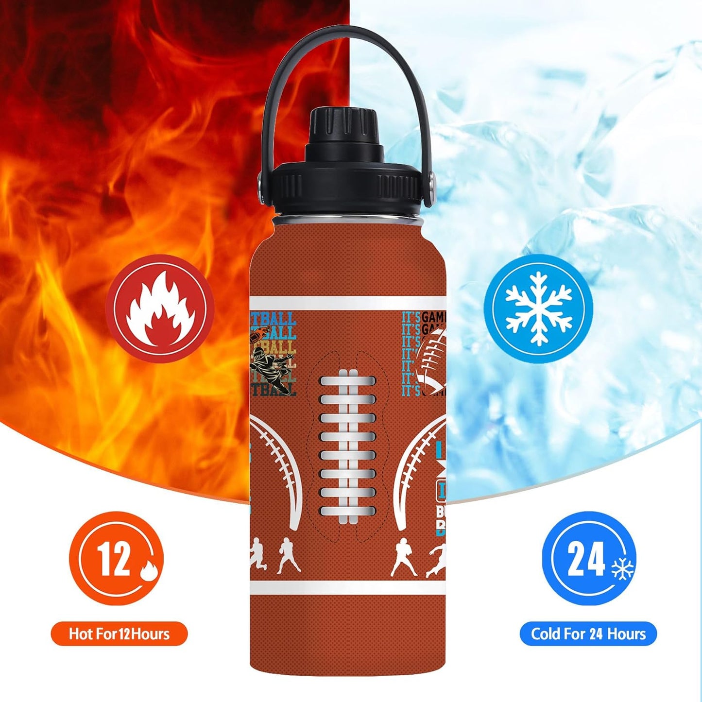 Pickleball Water Bottle 32oz Stainless Steel Insulated Vaccum with Lid, Pickleball Gifts for Pickleball Players, Pickleball Lovers, Women Girls Ladies
