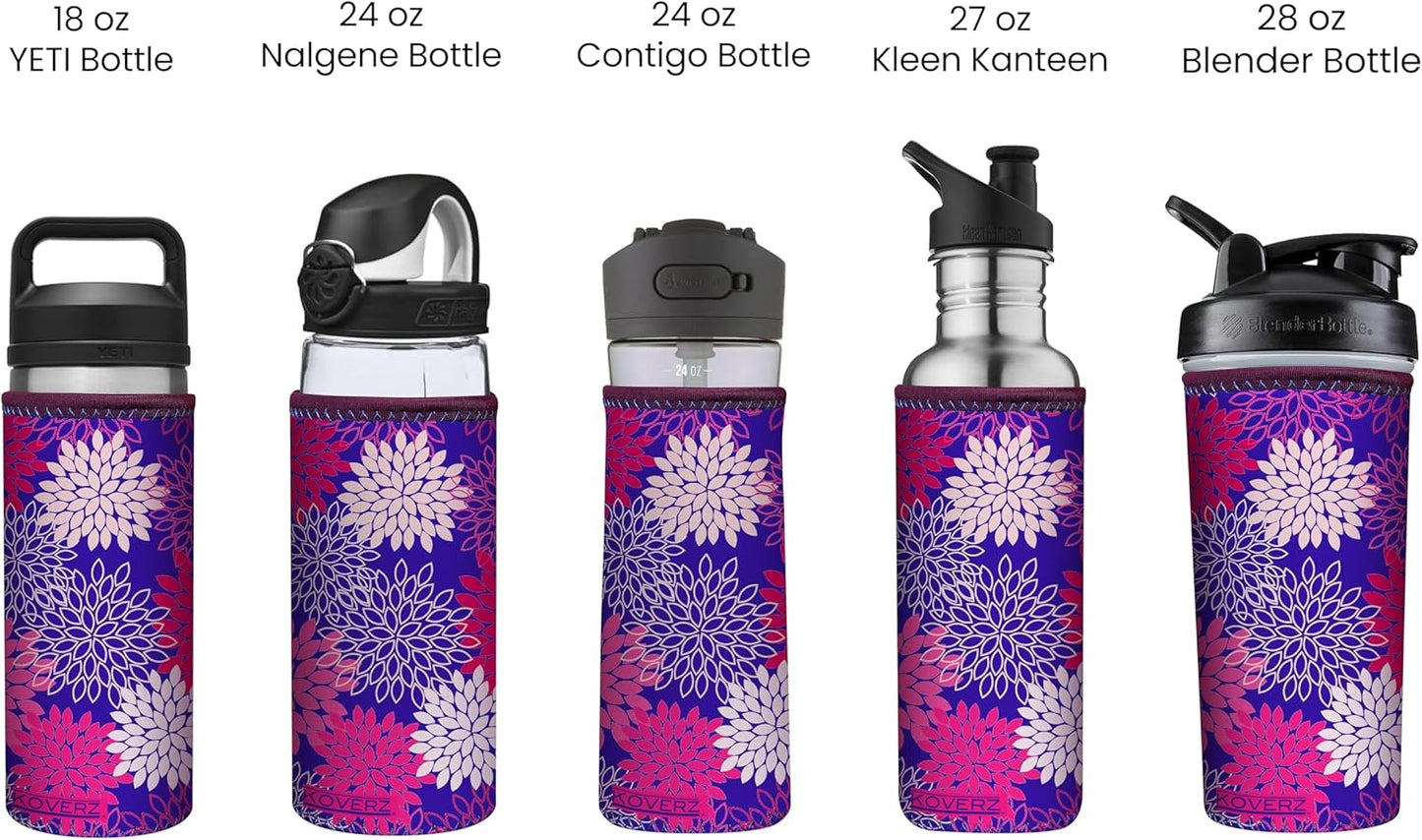24-30oz 750ml Water Bottle Carrier with Shoulder Strap, Water Bottle Insulator - Midnight Mums