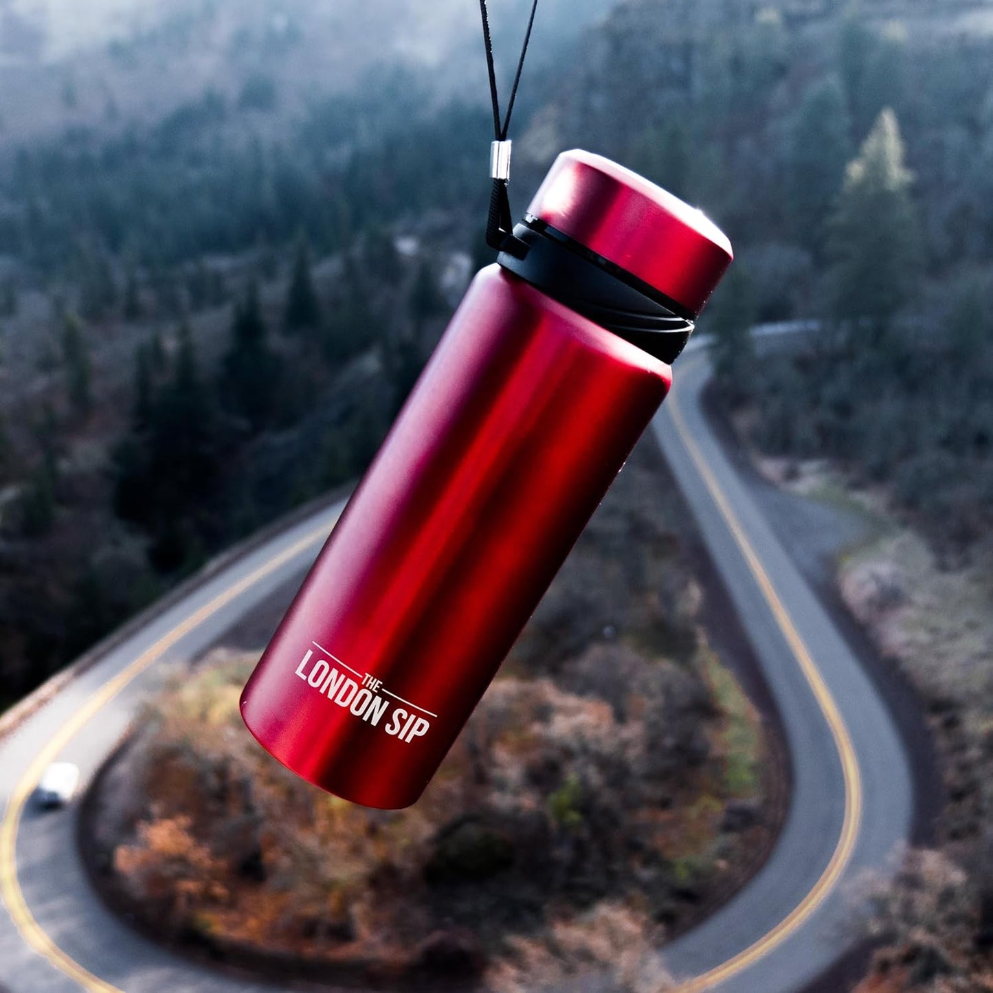 London Sip 25 oz Multi-Function Travel Mug and Tumbler Tea Infuser Water Bottle Fruit Infuser Flask Hot and Cold Double Wall Stainless Steel Coffee Thermos, Cosmic Silver