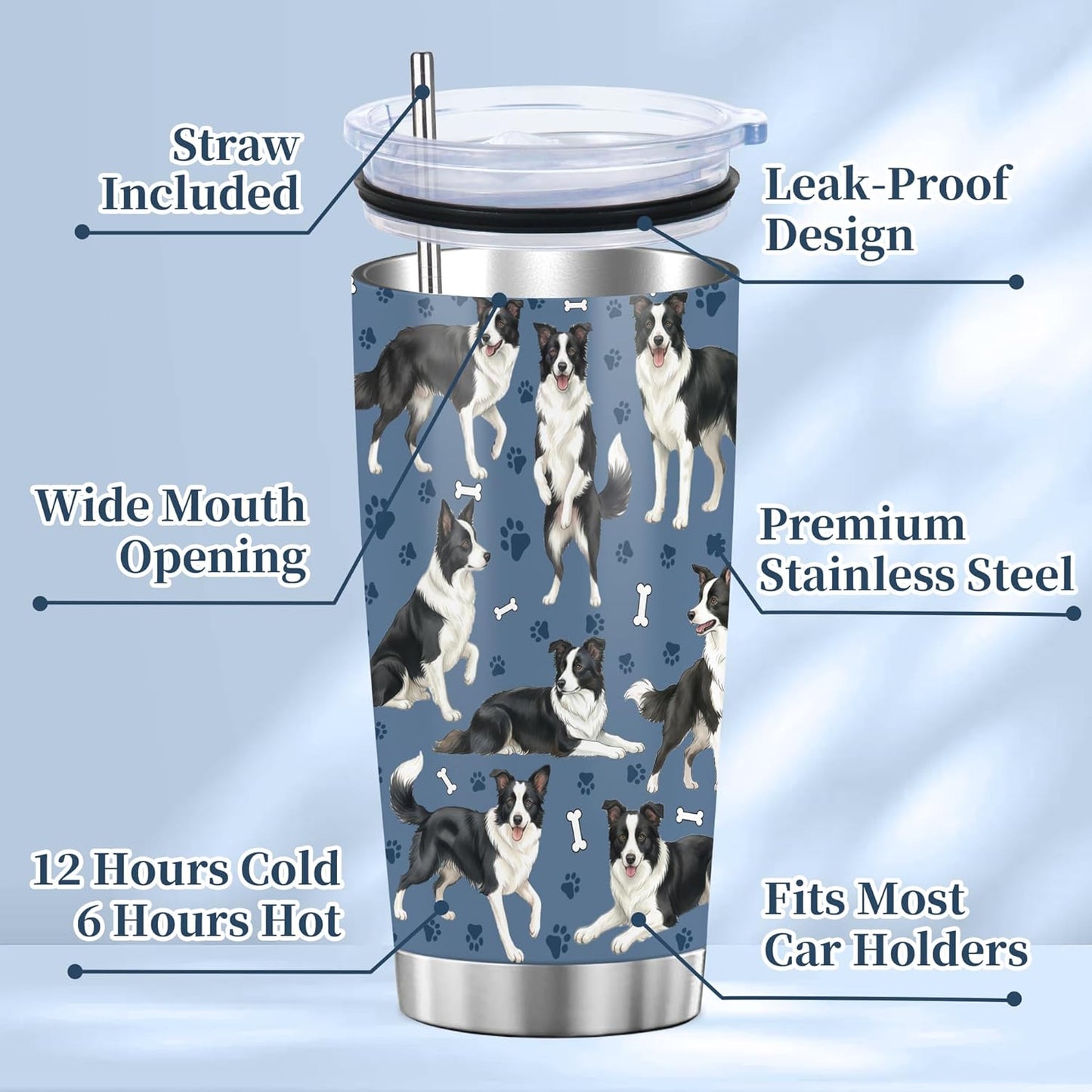 Beagle Gifts for Women Men, 40oz Stainless Steel Insulated Tumbler Travel Cup Mug, Funny and Unique Beagle Gifts for Dog Lover - Colors A