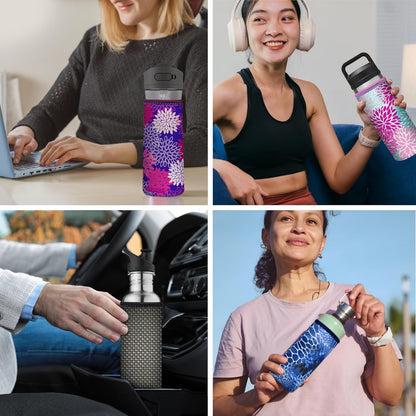 24-30oz 750ml Water Bottle Carrier with Shoulder Strap, Water Bottle Insulator - Midnight Mums