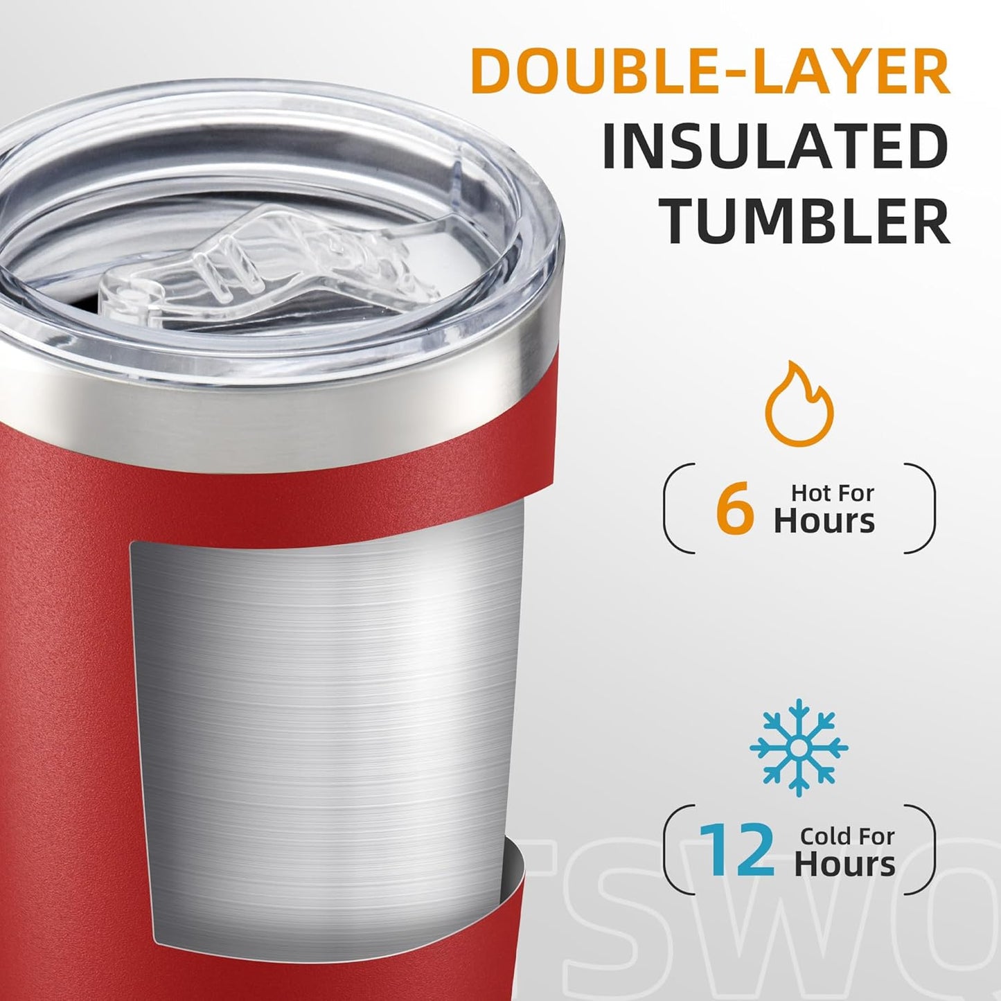20 oz Tumbler with Lid Stainless Steel Insulated Tumblers Double Wall Vacuum Coffee Mug Powder Coated Tumbler Cups for Cold and Hot Drinks, Tropical Pink, 1 pack