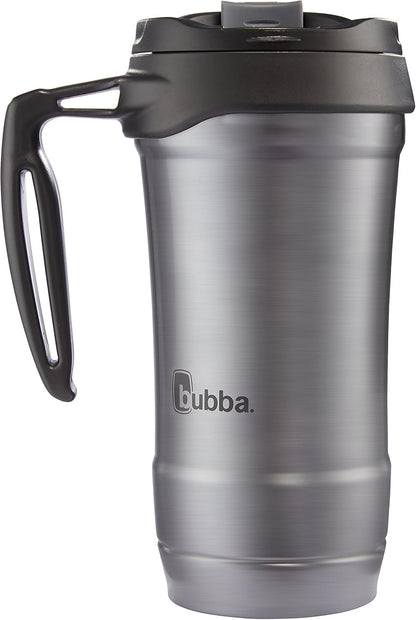 Bubba HERO Vacuum-Insulated Stainless Steel Travel Mug with Handle, 18 oz, Gunmetal