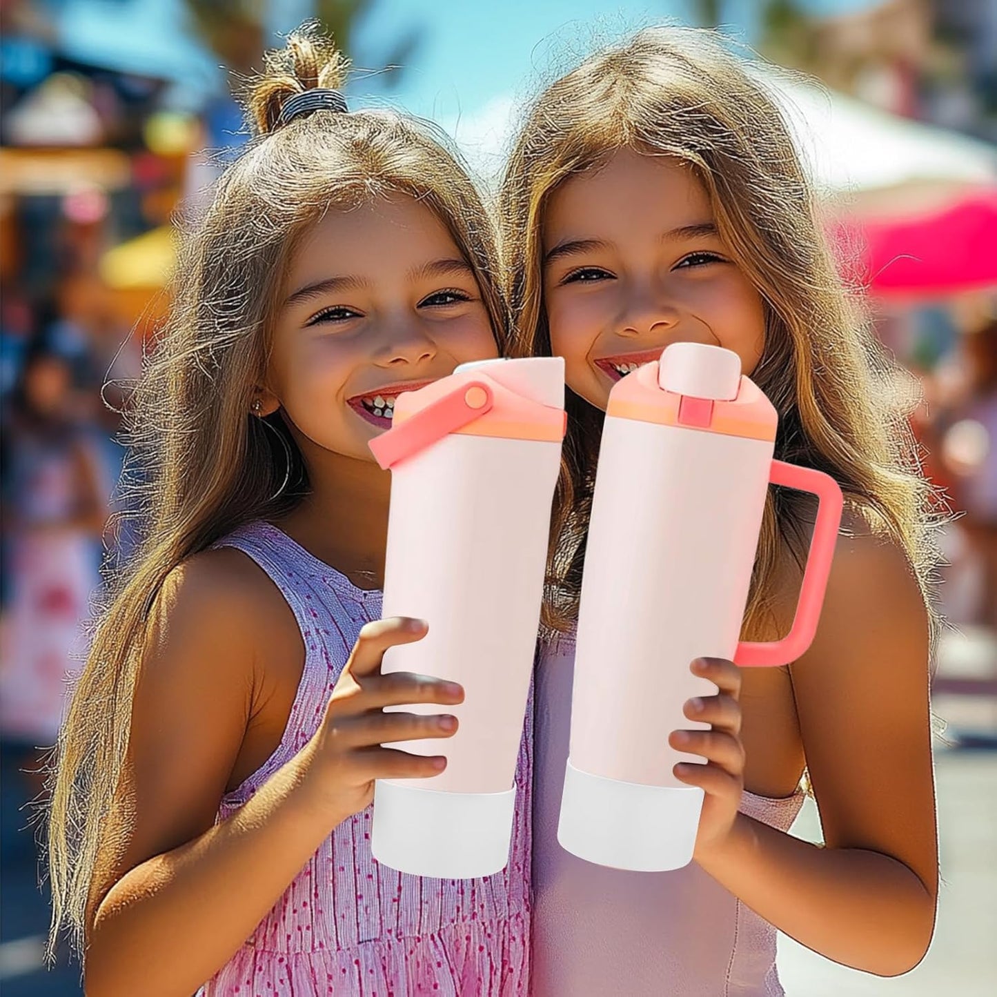 Mity rain 2PCS Protective Silicone Boots for Owala 30oz & 40oz FreeSip Sway Bottles & Tumblers - Accessories for owala, Enhances Stability & Prevents Scratches(Black Cherry)