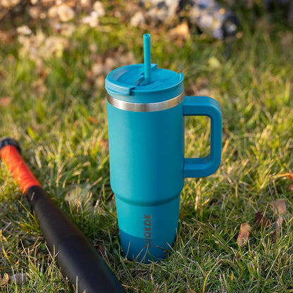 BJPKPK 30oz Stainless Steel Insulated Tumbler With Handle And Lid Straw Travel Coffee Mug Thermal Cup,Black