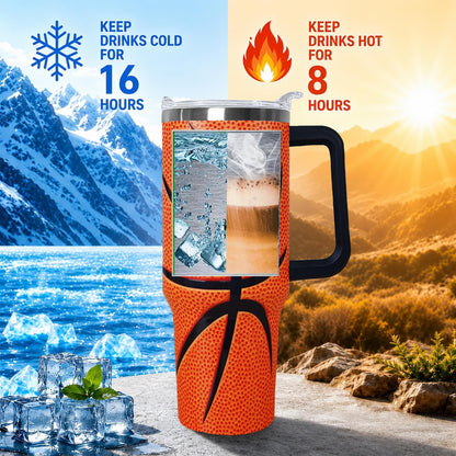 Ceovfoi 40 oz Pickleball Coffee Mug Vacuum Insulated Travel Tumbler with Handle, Lid & Straw - Perfect Pickleball Gifts for Players, Coaches, Lovers | Pickleball Accessories