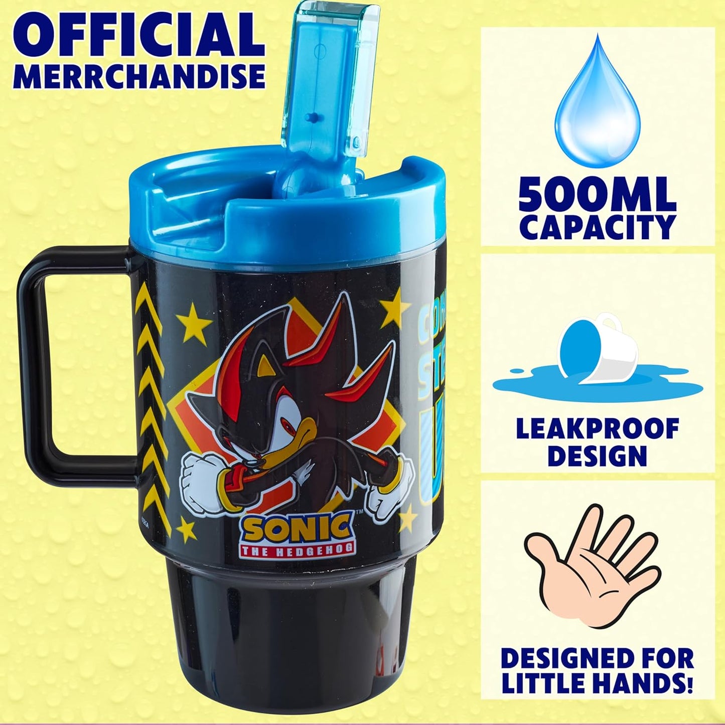 Get Trend Pokemon Kids Water Bottle with Straw 16.9 oz BPA Free Plastic Cup with Lid Reusable Tumbler Pikachu Anime Gifts for Kids (Black Pokemon)