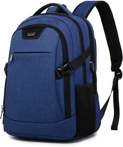 DUSLANG 17 Inch Laptop Backpack for Travel Water Resistant College Backpack for Men/Women Laptop Bag with USB Charging Port,Black - Colors B